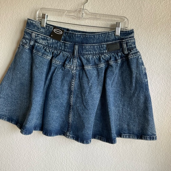 Blue and Gray Striped Sweater with Denim Skirt scoop size 12 - Picture 6 of 11